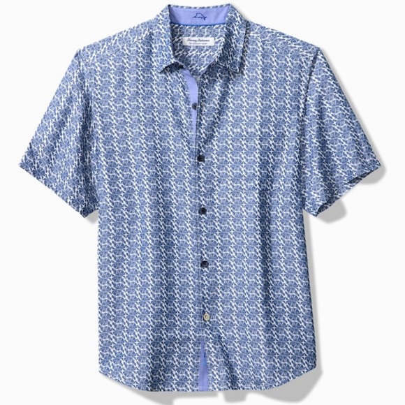 Tommy Bahama Coconut Point Pescado Geo IslandZone® Camp Shirt